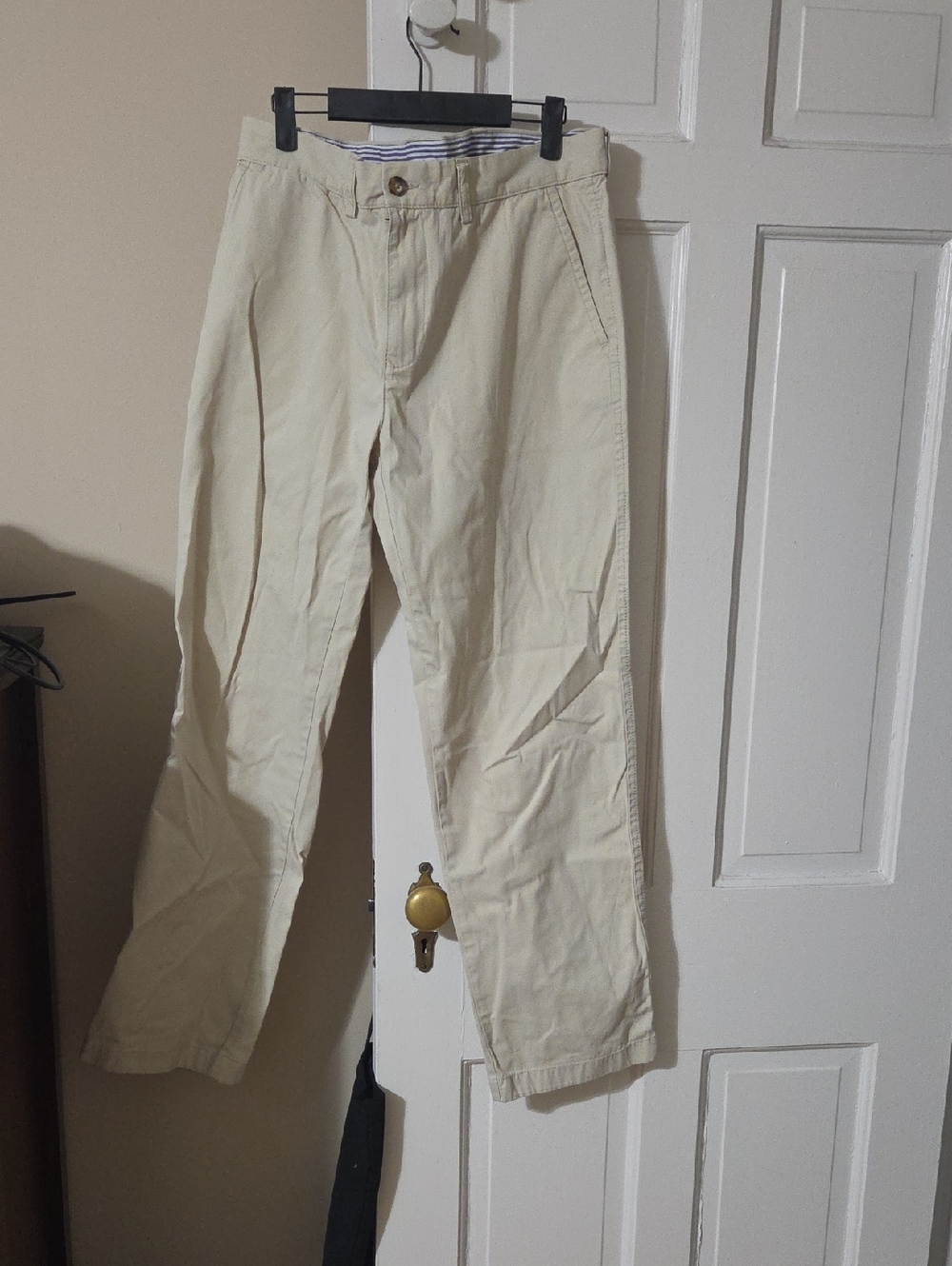 Tommy Hilfiger Men's Cream Straight-Leg Chinos In Size 34/32
